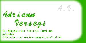 adrienn versegi business card
